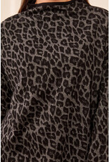 Tribal Tribal Long Sleeve Mock Neck Top Fossil