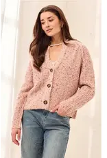 Tribal Tribal Sequined Sweater Cardigan Macaron