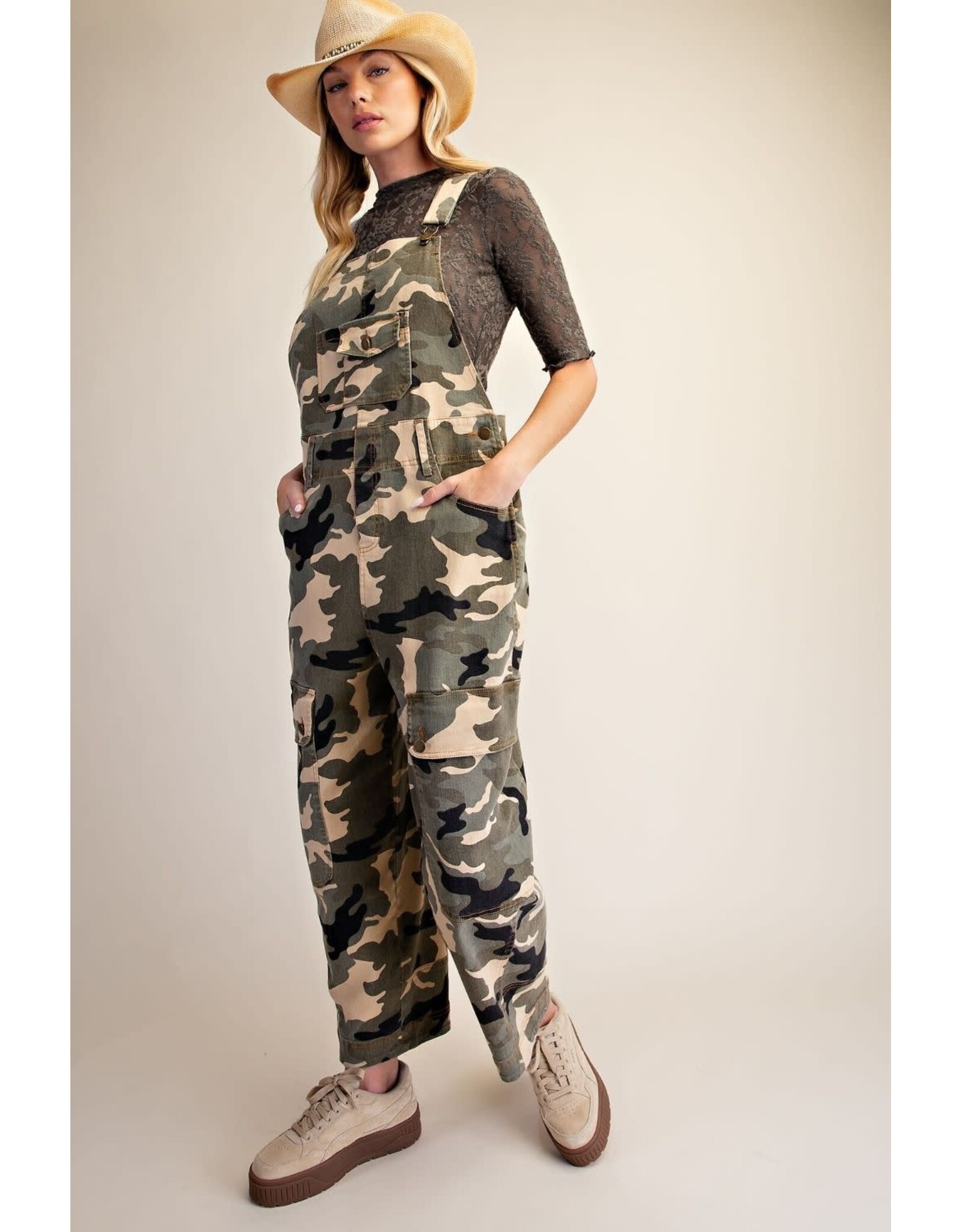 Jennifer Camo Overalls