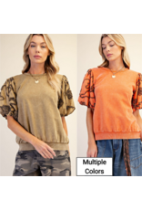 Bari Bubble Sleeve Top