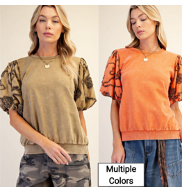 Bari Bubble Sleeve Top