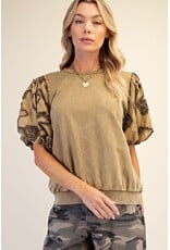 Bari Bubble Sleeve Top