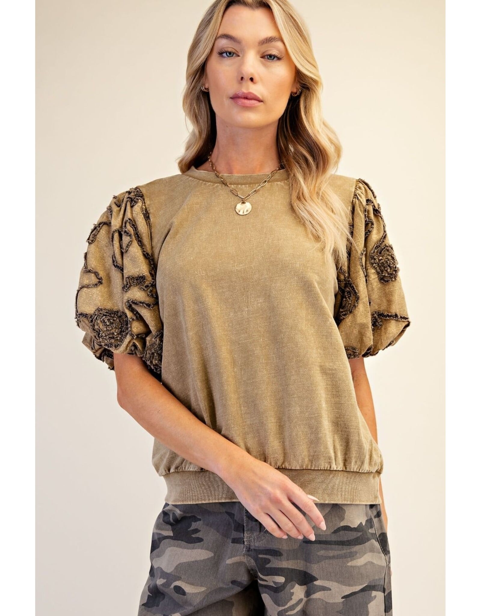 Bari Bubble Sleeve Top