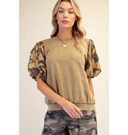 Bari Bubble Sleeve Top