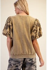 Bari Bubble Sleeve Top