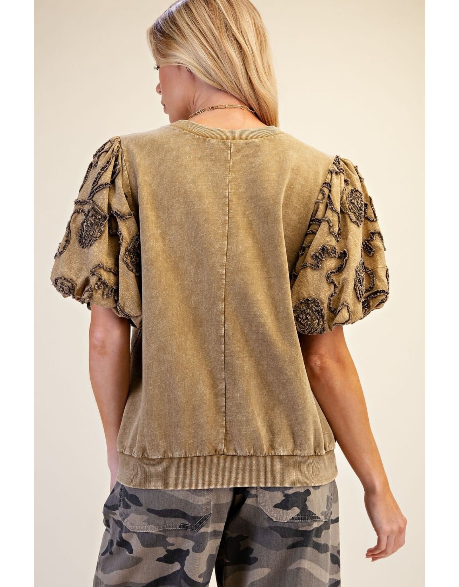 Bari Bubble Sleeve Top
