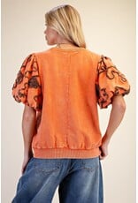 Bari Bubble Sleeve Top