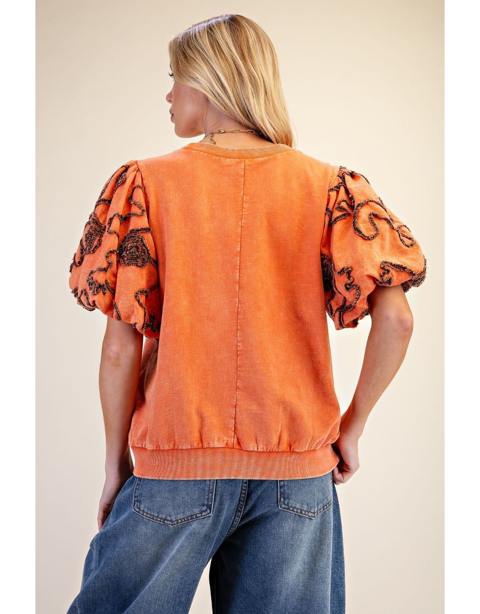 Bari Bubble Sleeve Top