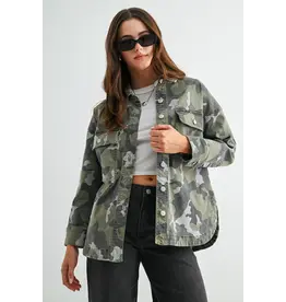 Caroline Camouflage Shacket