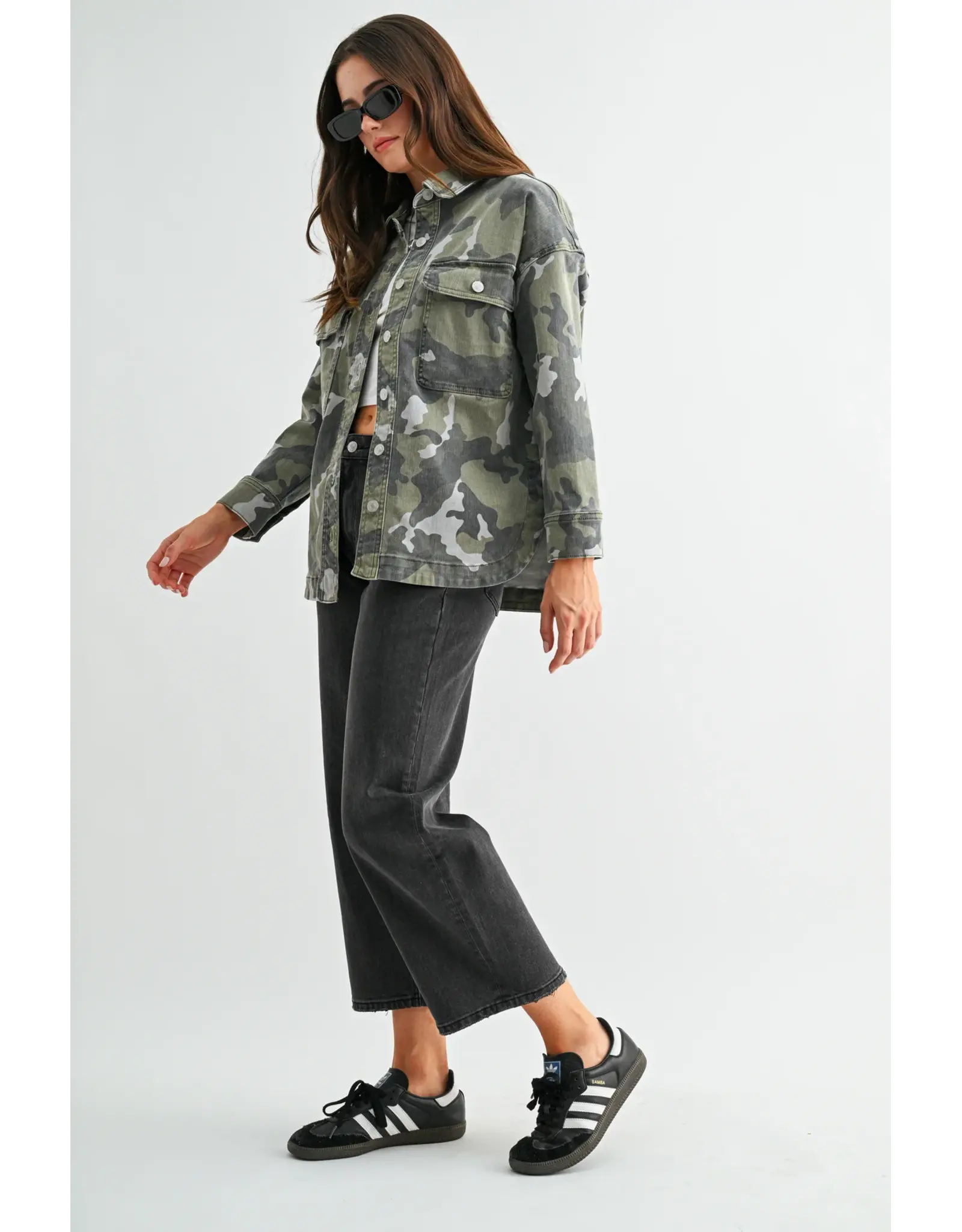 Caroline Camouflage Shacket