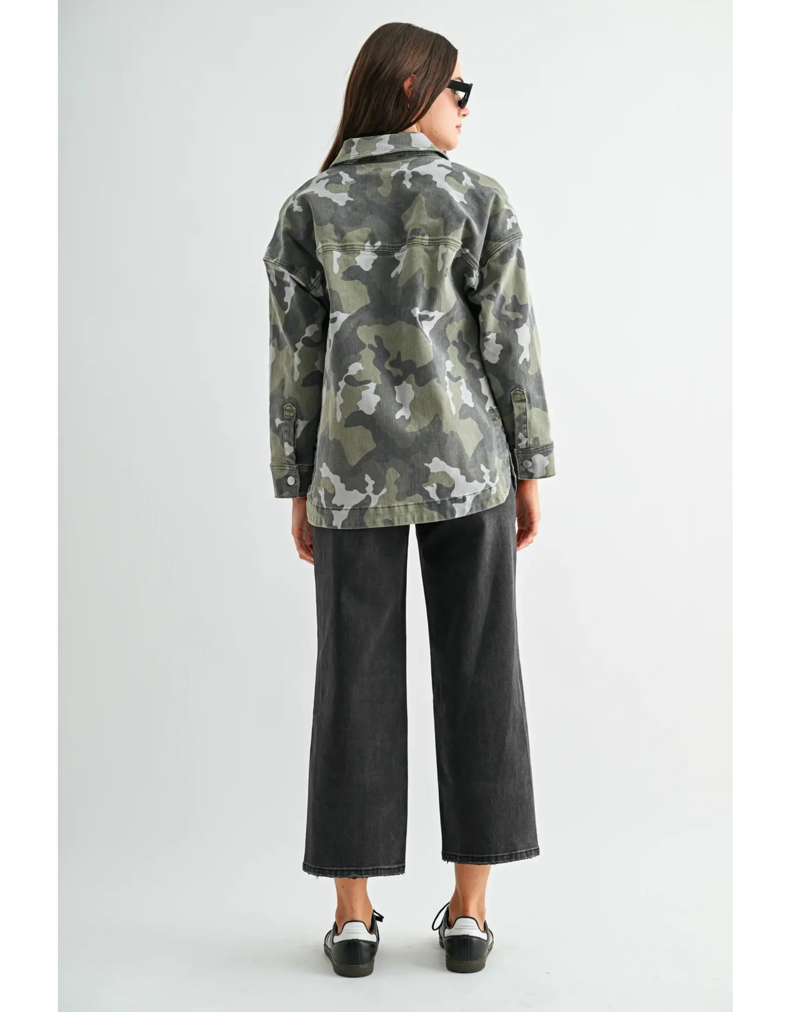 Caroline Camouflage Shacket