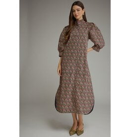 Tessa Brown Midi Dress