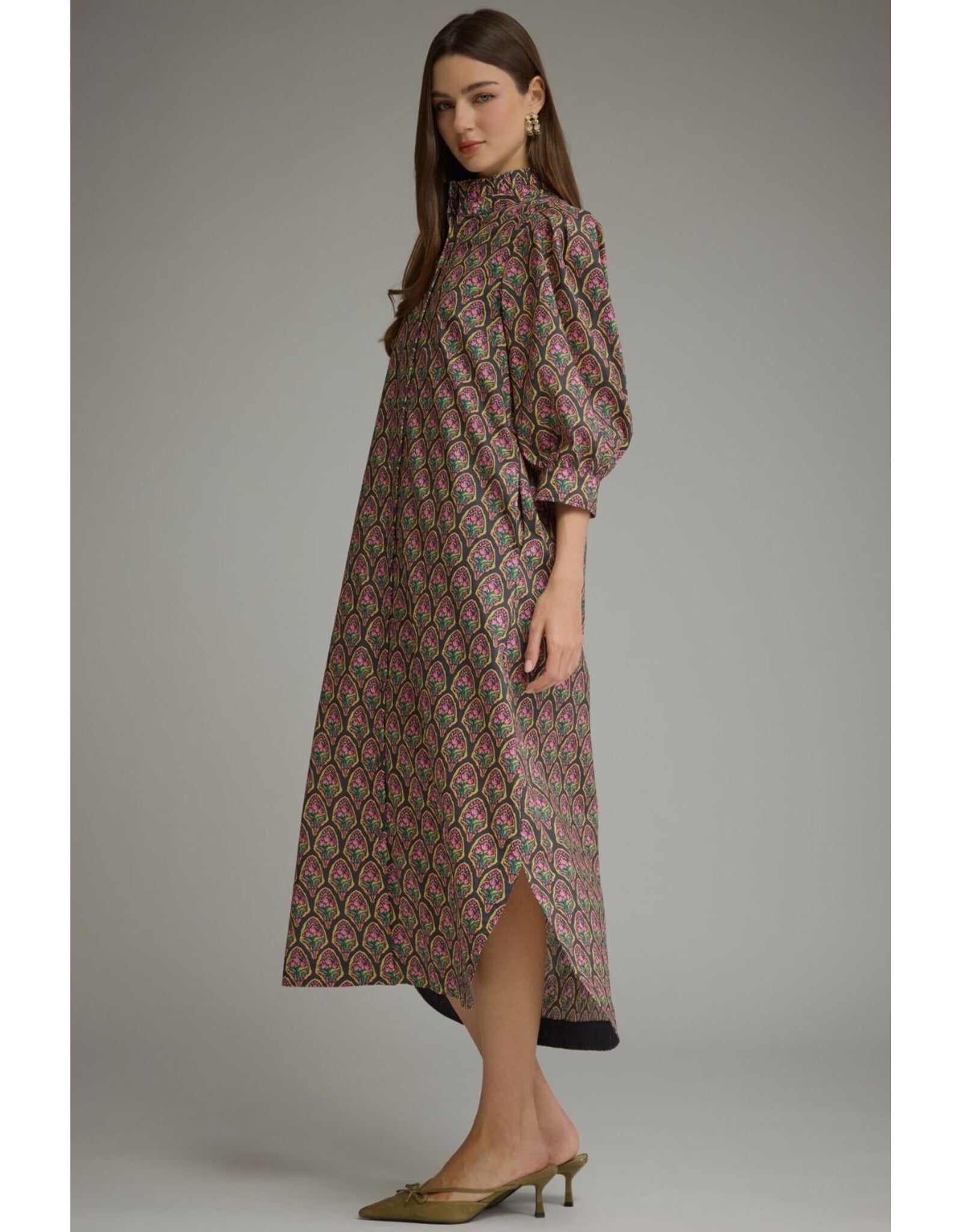 Tessa Brown Midi Dress
