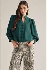 Tinsley Hunter Green Blouse