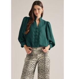 Tinsley Hunter Green Blouse