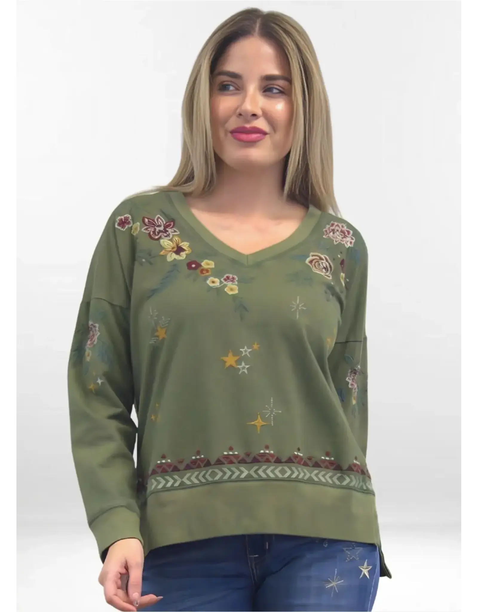 Caite Adele Sweatshirt Fatigue Green