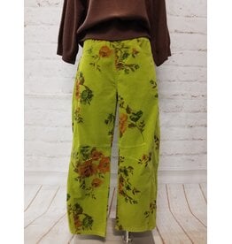 Dee Dee Pistachion Floral Corduroy Pants