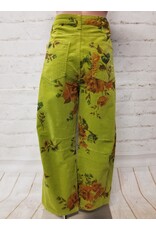 Dee Dee Pistachion Floral Corduroy Pants