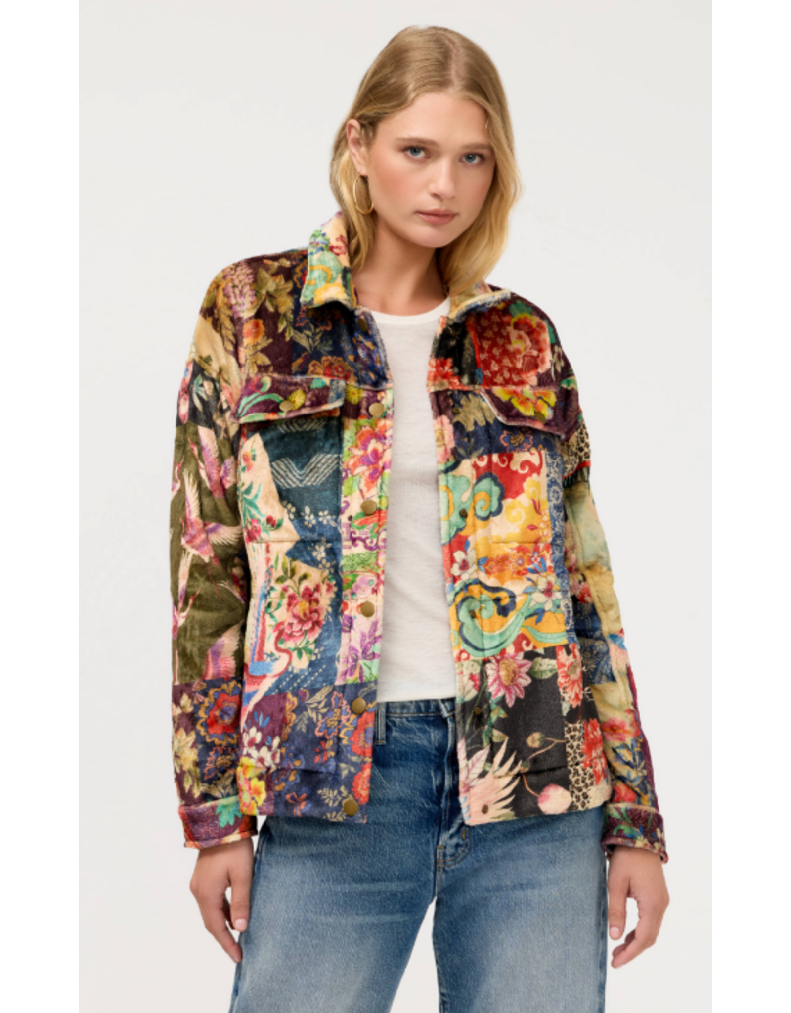 Johnny Was Johnny Was Amelie Sherpa Trucker Jacket Fabiana