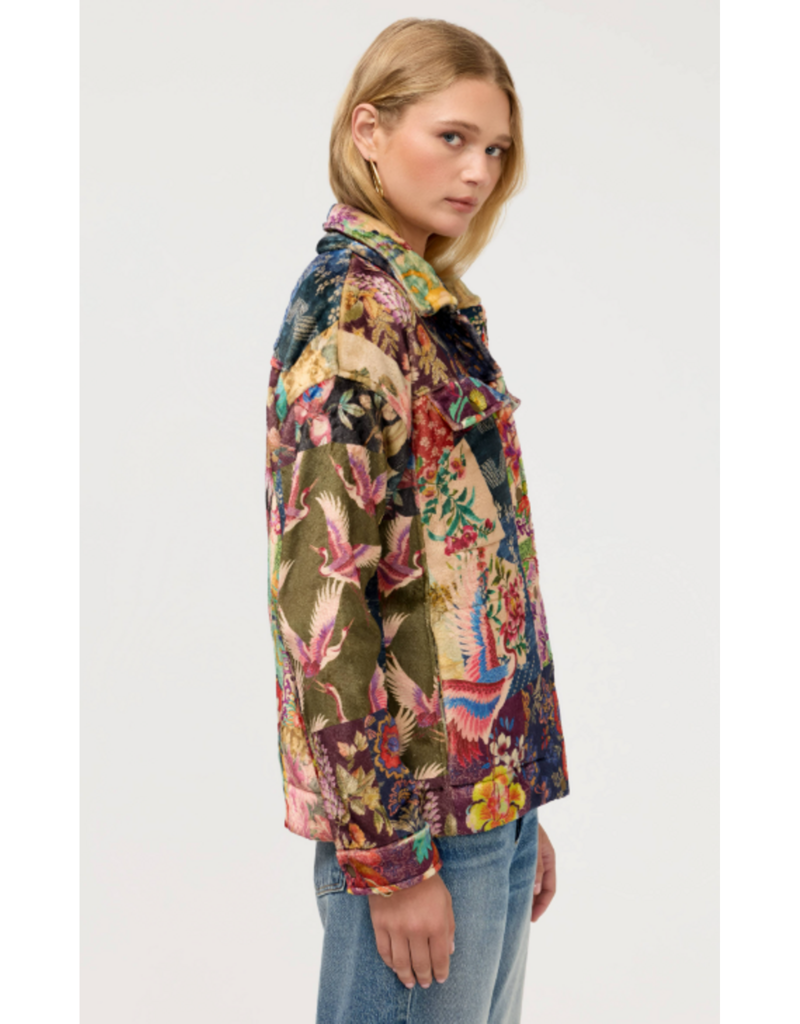 Johnny Was Johnny Was Amelie Sherpa Trucker Jacket Fabiana