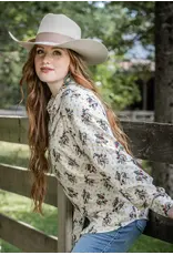 Buckaroo Betty Long Sleeve Pearl Snap Ivory
