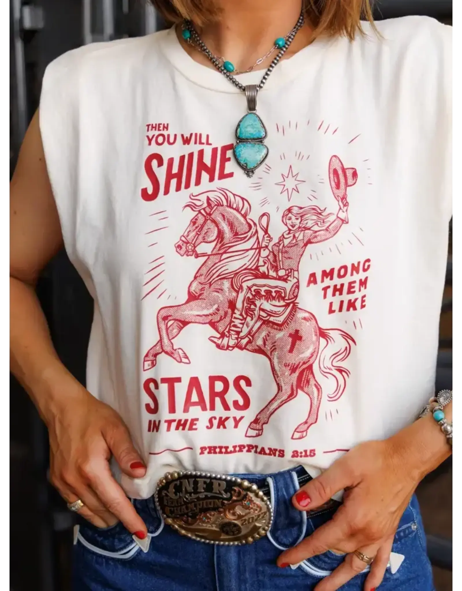 Howdy Hanny You Will Shine Boxy Tank
