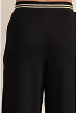 Whitney Black Wide Leg Sweatpants