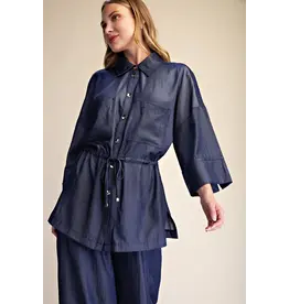 Wren Indigo Adjustable Waist Shirt