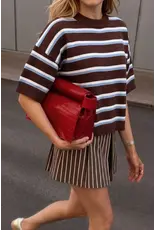 Winnie Brown Stripe Sweater