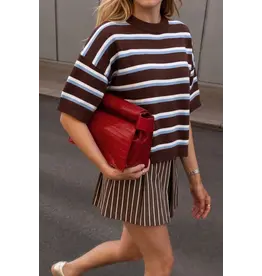 Winnie Brown Stripe Sweater