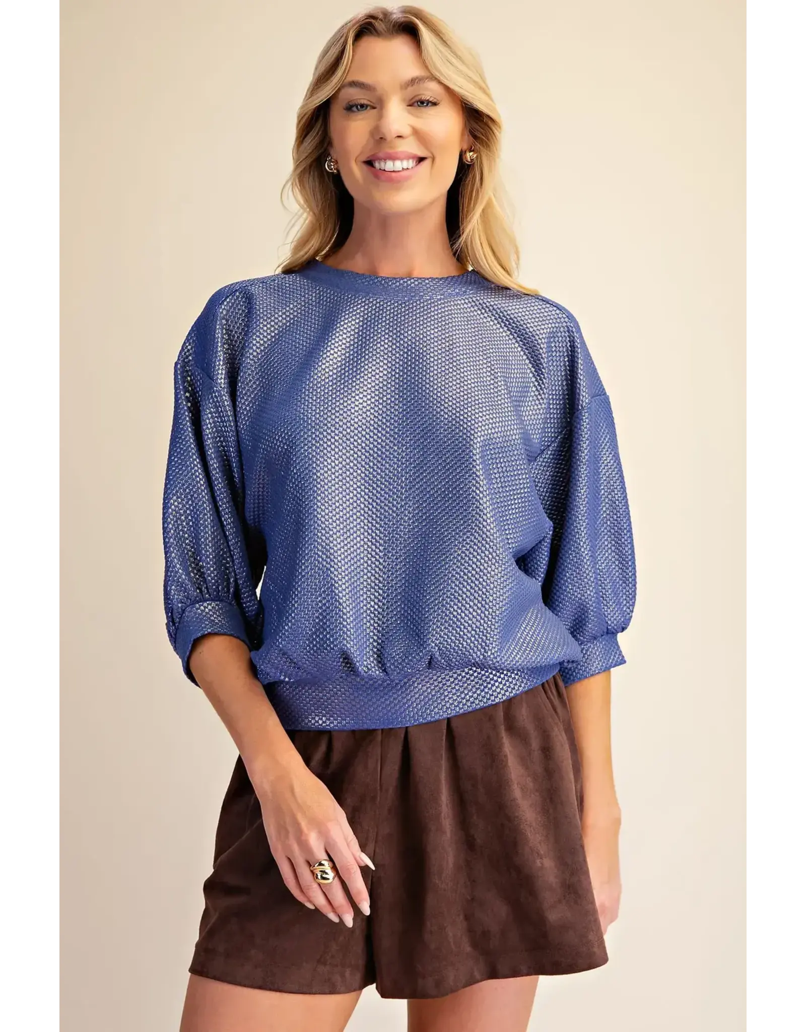 Wells Royal Metallic Pullover