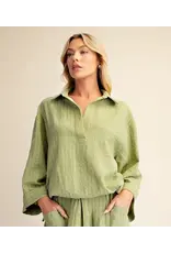 Winston Olive Stripe Top