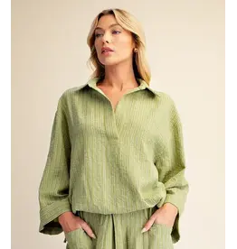 Winston Olive Stripe Top