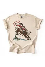 Santa Riding Hereford Bull Tee