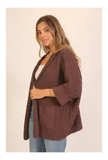 Charlie Chunky Knit Hooded Cream Cardigan