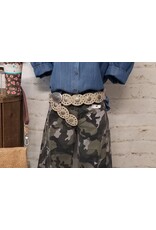 Faux Leather Concho Belt