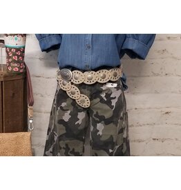 Faux Leather Concho Belt