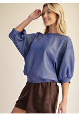 Wells Royal Metallic Pullover