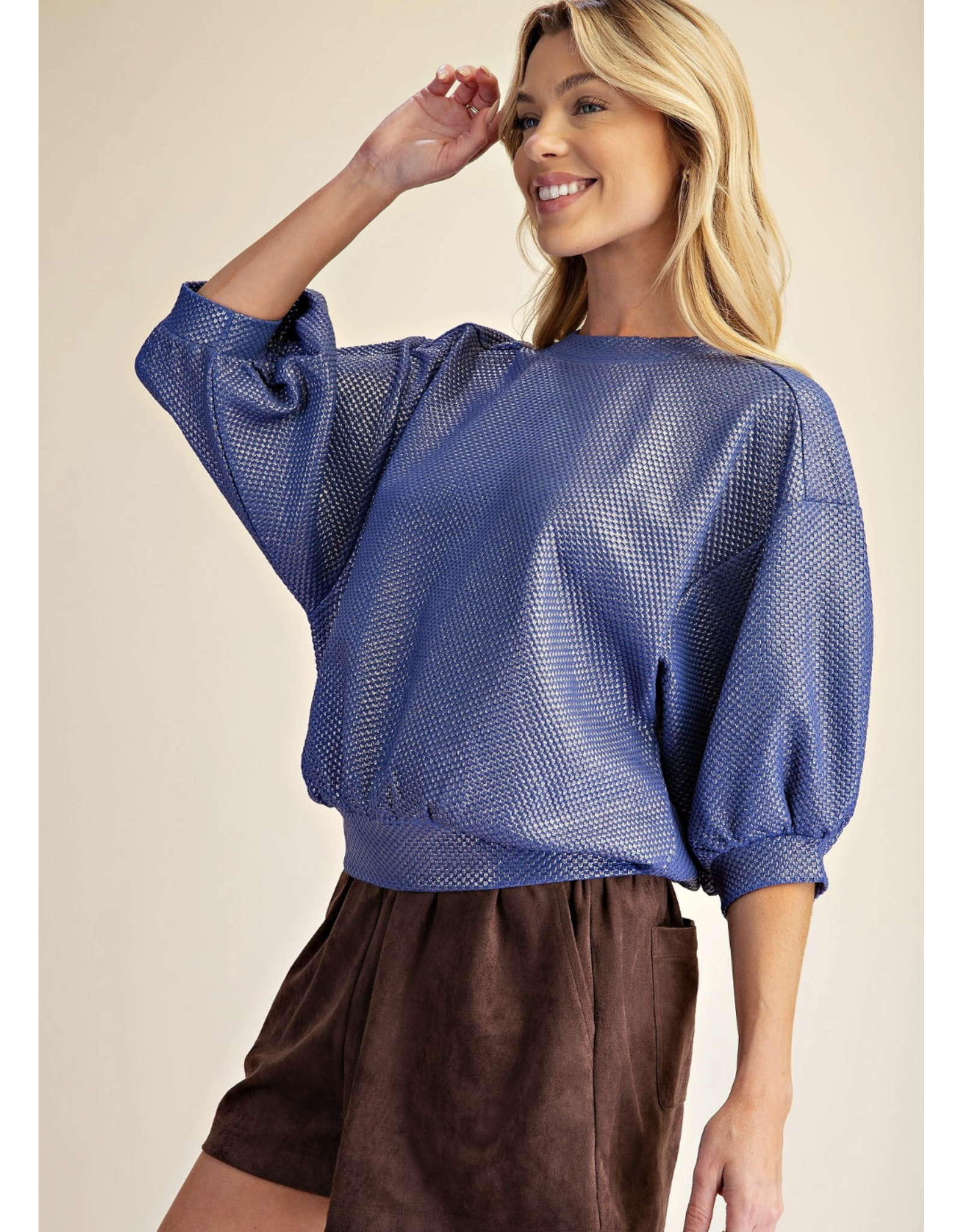 Wells Royal Metallic Pullover