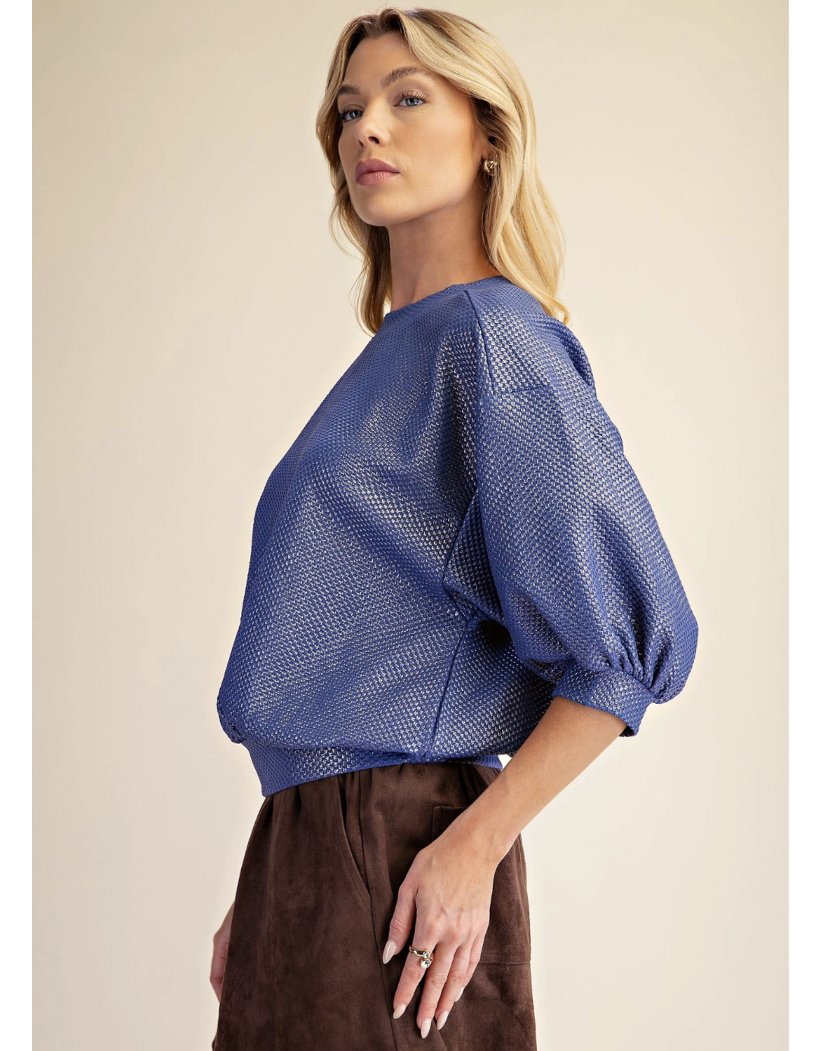 Wells Royal Metallic Pullover