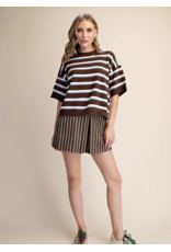 Winnie Brown Stripe Sweater