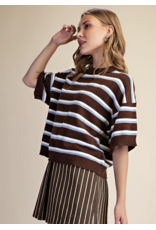 Winnie Brown Stripe Sweater