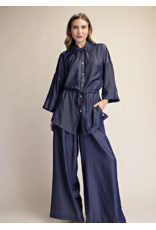 Wren Indigo Adjustable Waist Shirt
