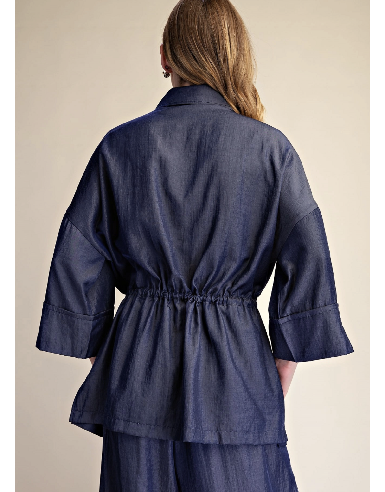 Wren Indigo Adjustable Waist Shirt