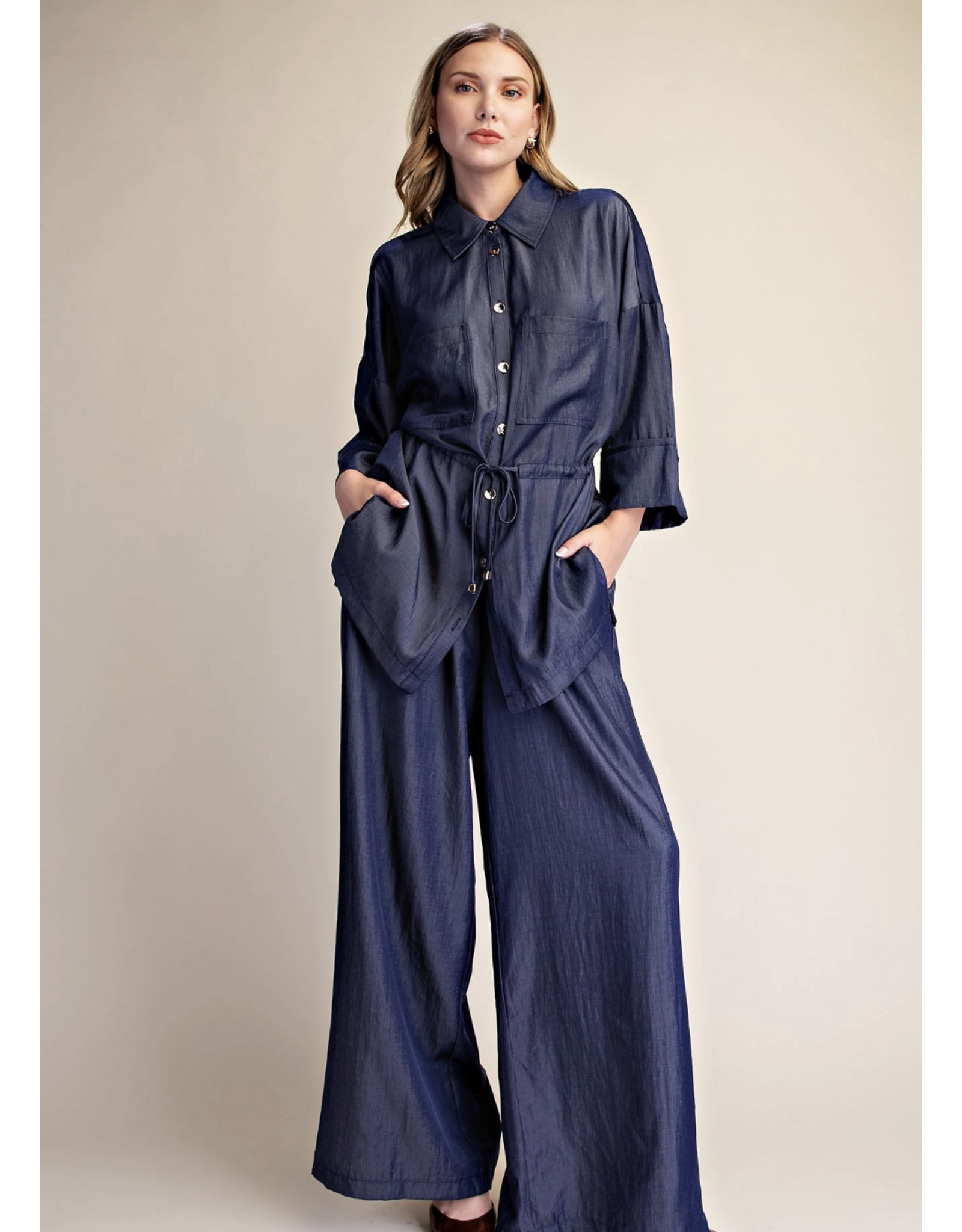 Wren Indigo Wide Leg Pants