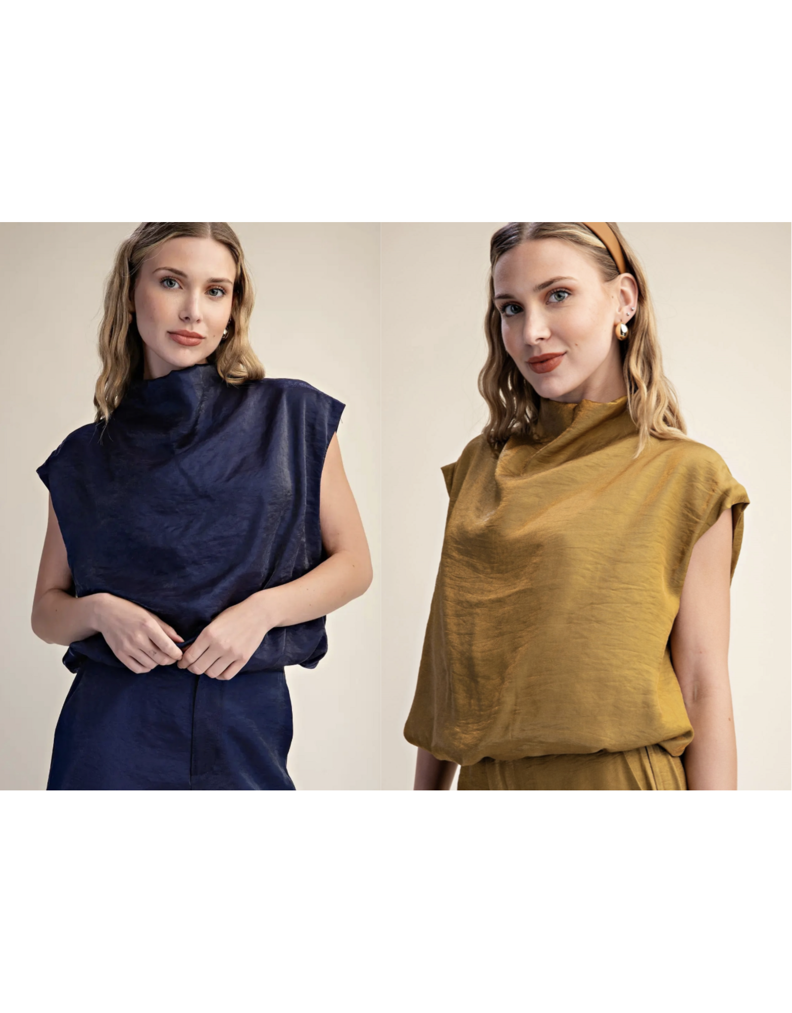 Wesley High Neck Blouse