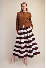 Winslow Brown Stripe Skirt