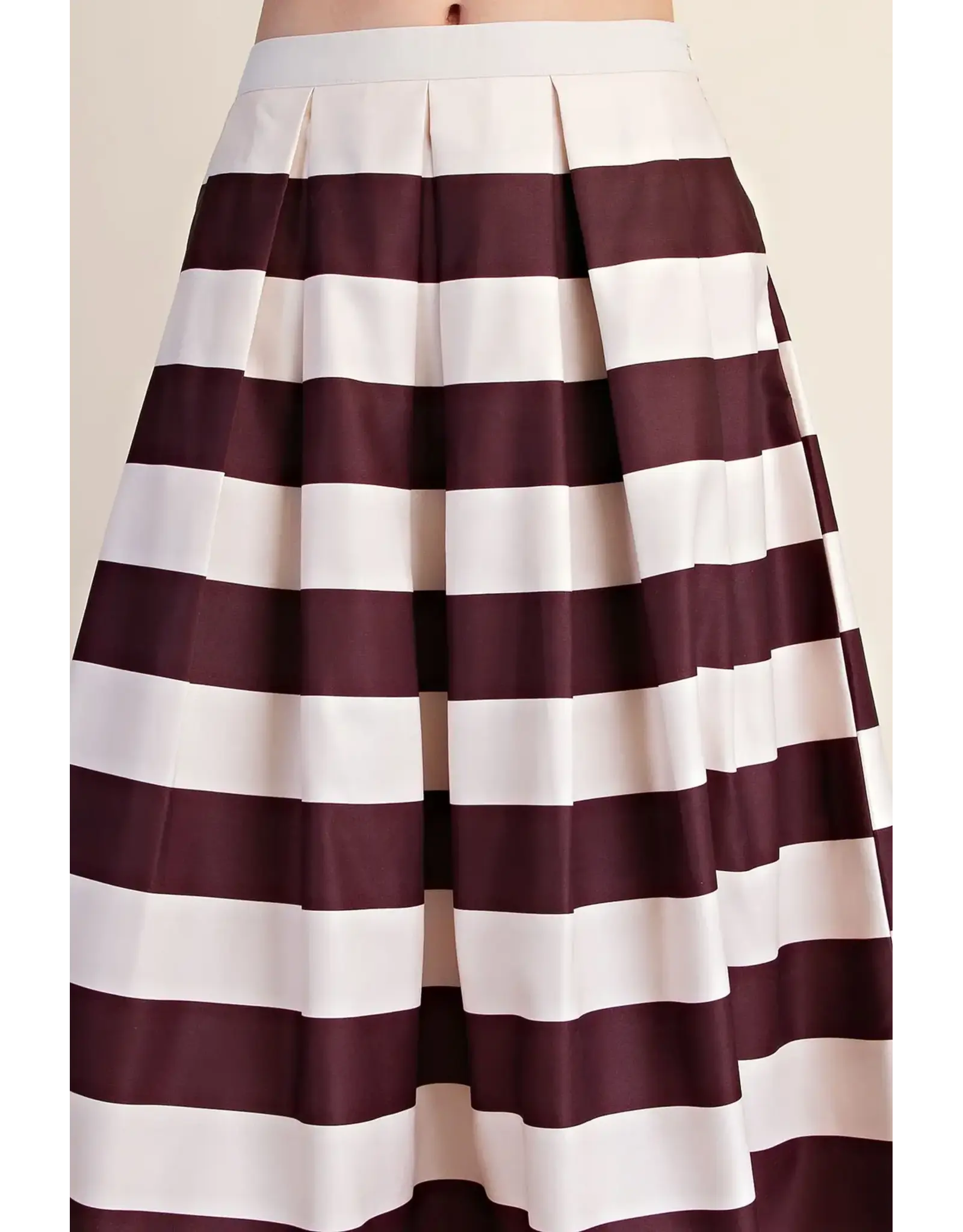 Winslow Brown Stripe Skirt