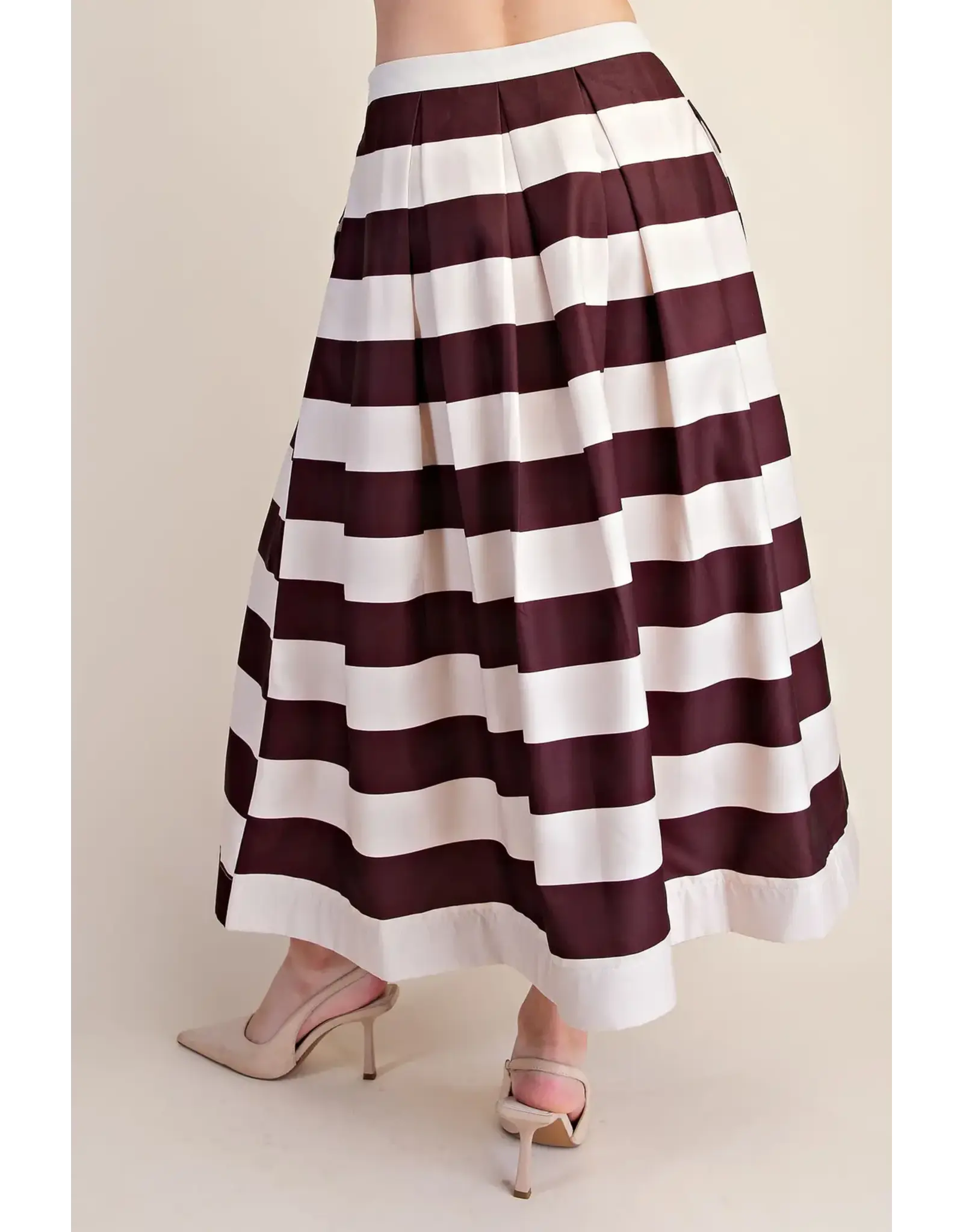 Winslow Brown Stripe Skirt
