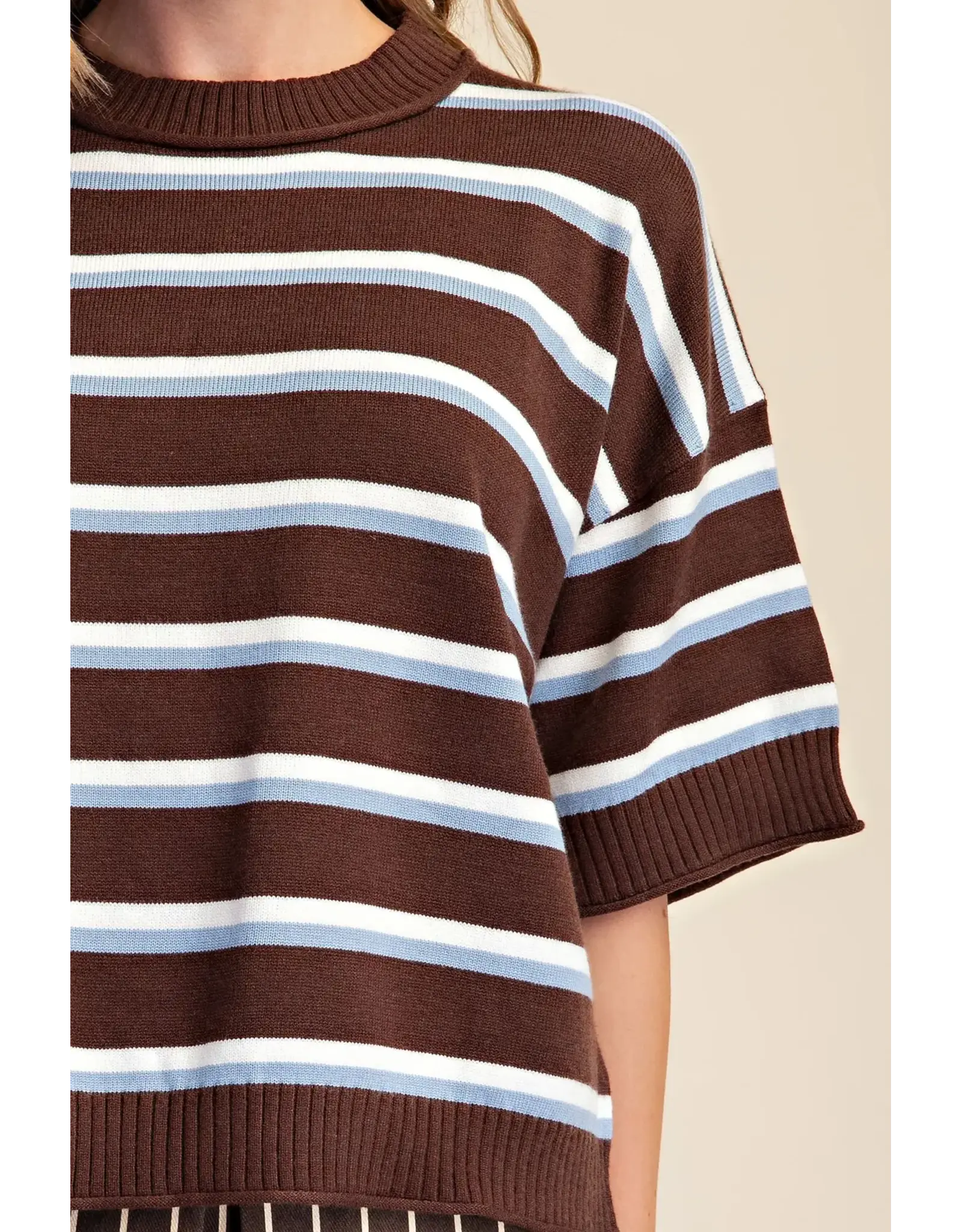 Winnie Brown Stripe Sweater